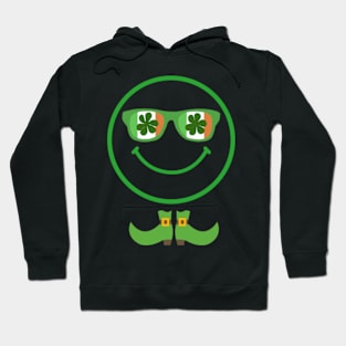 st patrick day irish emoji face Hoodie